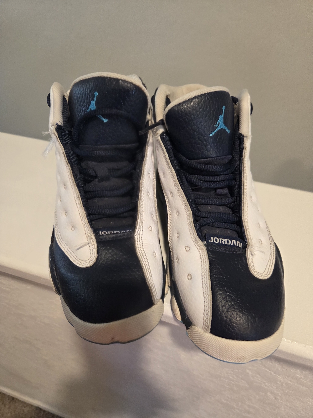 Jordan Youth Black, White & Teal Retro Sneakers